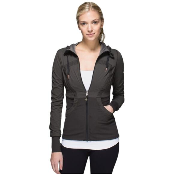 Lululemon Dance Studio Jacket III Reversible - Dark Wren. Size 4 - Picture 1 of 14